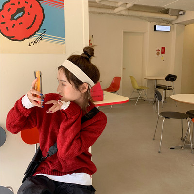 Pulover de dama in mai multe culori cu decolteu oval