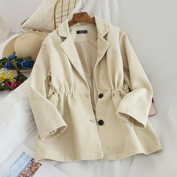 Geaca de dama moderna cu talie elastica in patru culori