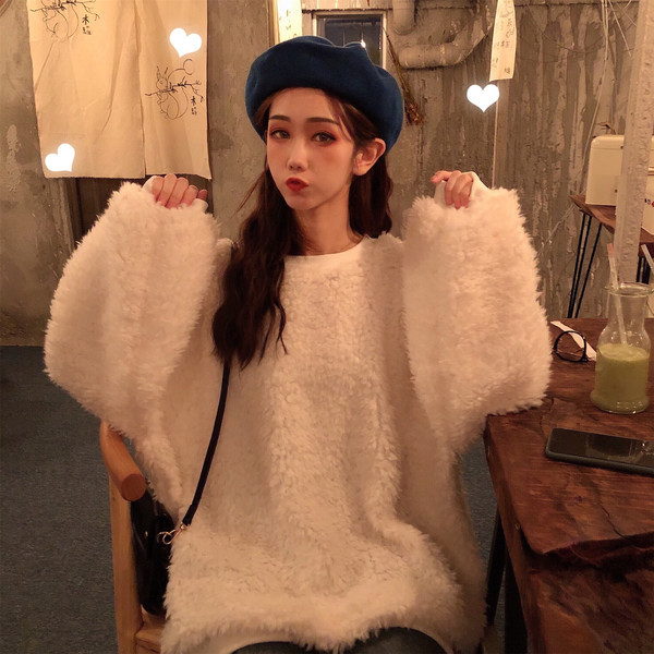 Puha női pulóver két színben, ovális nyakkivágással