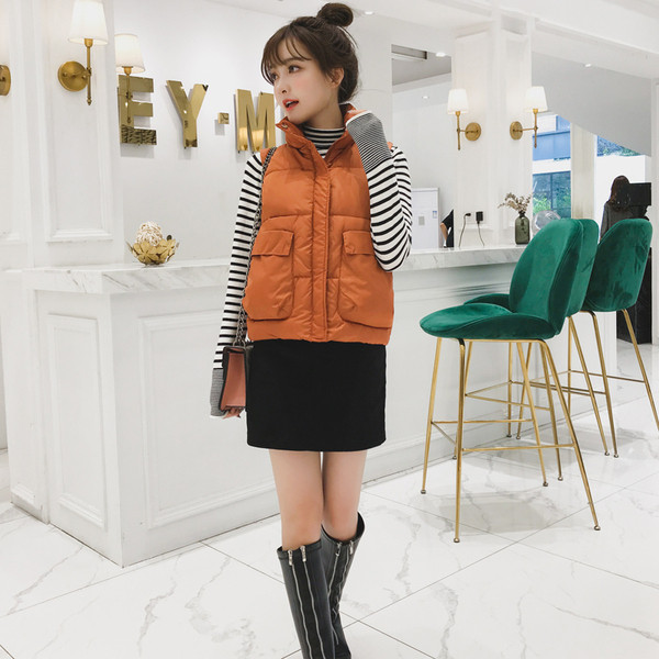 Alkalmi női mellény fekete és barna rátéttel