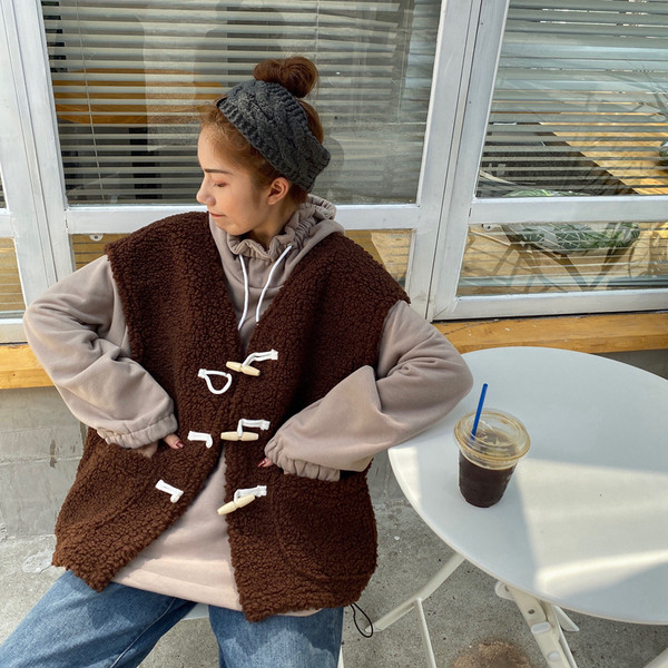 Vesta casual dama cu nasturi si buzunare