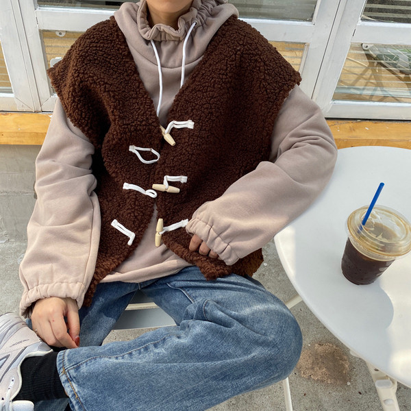 Vesta casual dama cu nasturi si buzunare