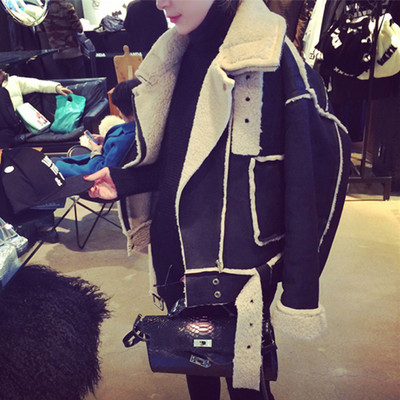 NOU Palton modern de damă cu căptușeală moale în bej și negru