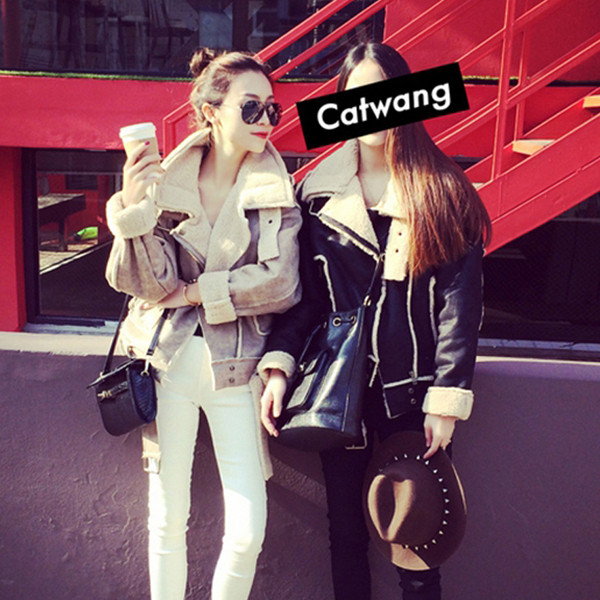 NOU Palton modern de damă cu căptușeală moale în bej și negru