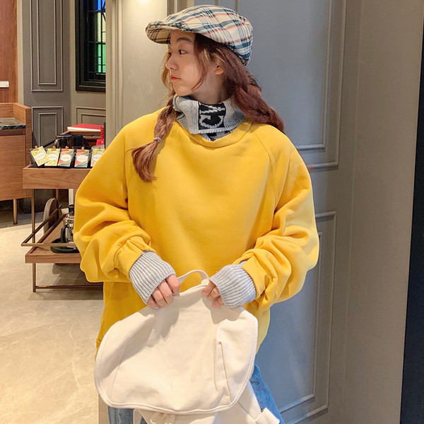 Γυναικεία καθημερινή μπλούζα φαρδύ και μακρύ μοντέλο σε διάφορα χρώματα