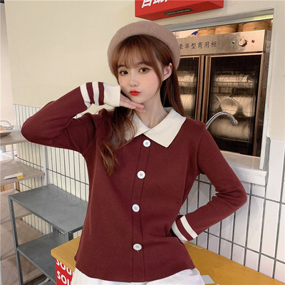 Γυναικείο σύγχρονο λεπτό πουλόβερ σε διάφορα χρώματα με κουμπιά