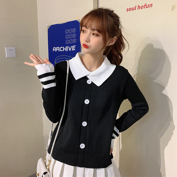 Γυναικείο σύγχρονο λεπτό πουλόβερ σε διάφορα χρώματα με κουμπιά