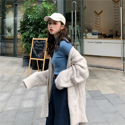 Bluză casual de damă în mai multe culori cu guler semiînalt