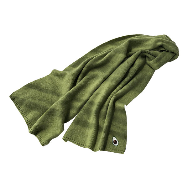 Esarfa dama tricotata cu broderie in diferite culori