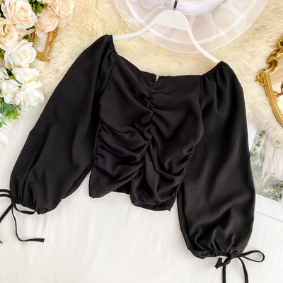 Modern női ing cipzárral több színben