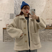 Palton de dama model larg cu nasturi si buzunare