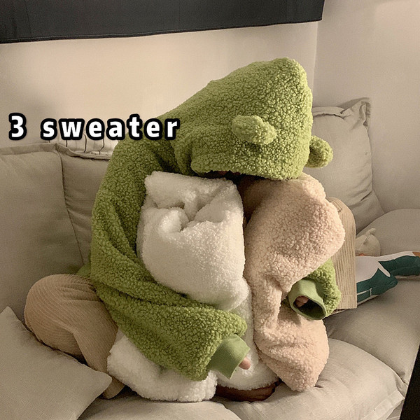 Modern női pulóver három színben 3D elemmel