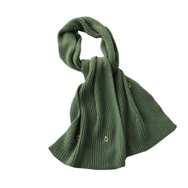 Eșarfă modernă de iarnă cu broderie în mai multe culori