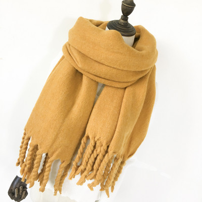 Új modell téli női sál rojtokkal több színben