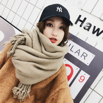 Új modell téli női sál rojtokkal több színben