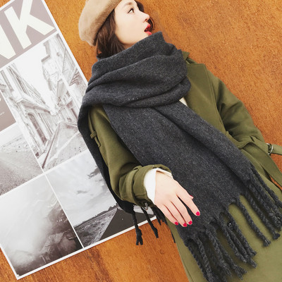 Új modell téli női sál rojtokkal több színben