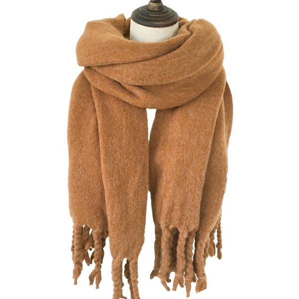 Új modell téli női sál rojtokkal több színben