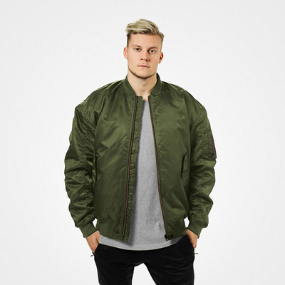 Μοντέρνο ανδρικό μπουφάν σε τέσσερα χρώματα με φερμουάρ