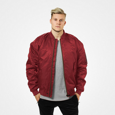 Μοντέρνο ανδρικό μπουφάν σε τέσσερα χρώματα με φερμουάρ