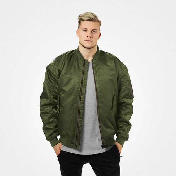 Μοντέρνο ανδρικό μπουφάν σε τέσσερα χρώματα με φερμουάρ