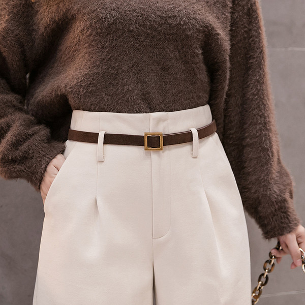 Modern női nadrág hossza 9/10 - széles modell