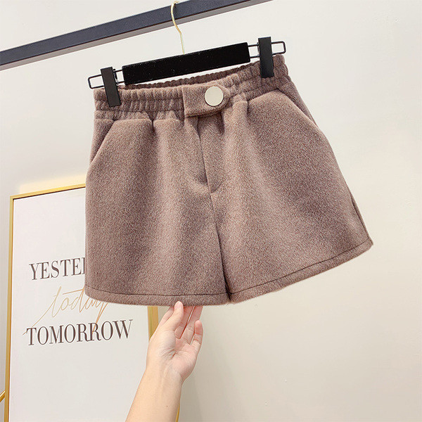 Pantaloni scurți moderni potriviti pentru iarna cu elastic