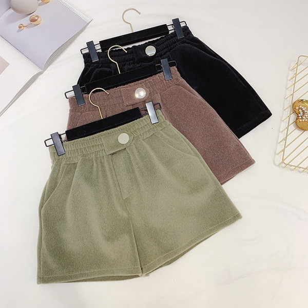 Pantaloni scurți moderni potriviti pentru iarna cu elastic