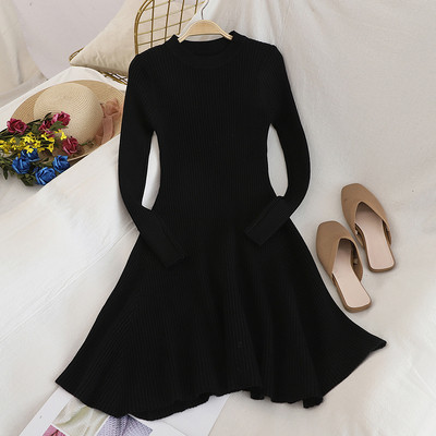 Rochie de dama casual croiala cu maneci lungi in diferite culori