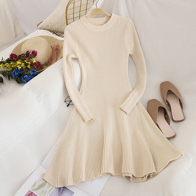 Rochie de dama casual croiala cu maneci lungi in diferite culori