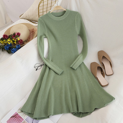 Rochie de dama casual croiala cu maneci lungi in diferite culori