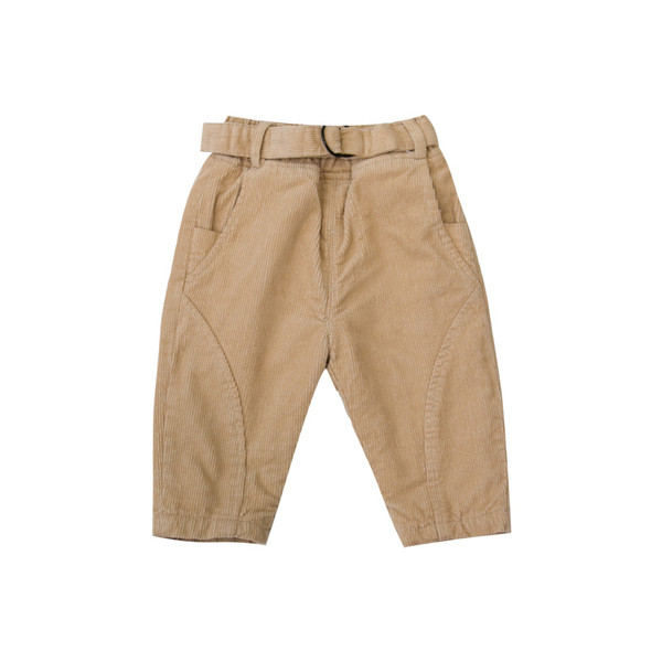 Μοντέρνα παιδικά παντελόνια με τσέπες για αγόρια σε μαύρο και καφέ χρώμα