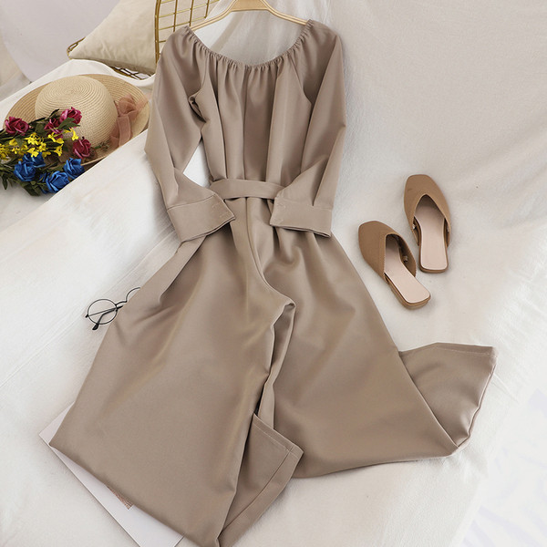 Salopeta de dama moderna model larg cu curea in trei culori