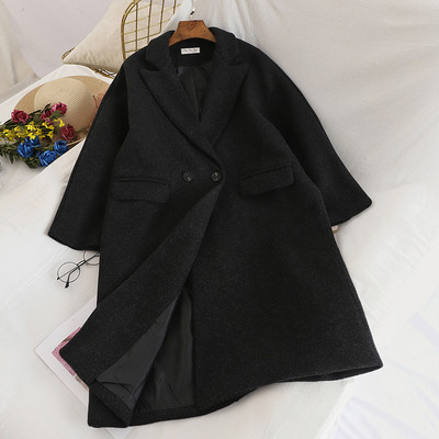 Palton casual de dama cu guler in forma de V in patru culori