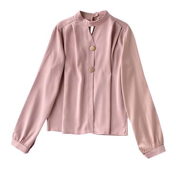 Cămașă casual de damă cu nasturi în diferite culori
