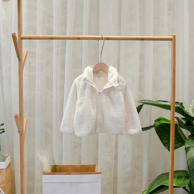 Új modell gyerek pulóver cipzárral fehér, rózsaszín és bézs színben