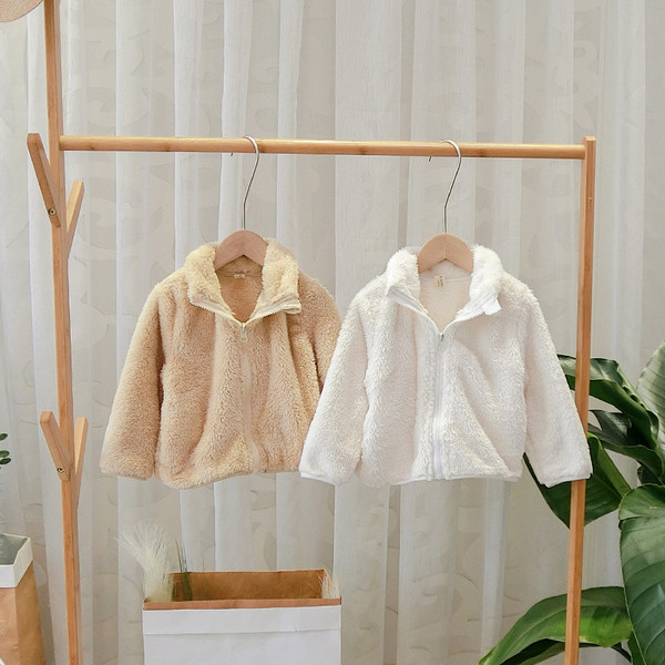 Új modell gyerek pulóver cipzárral fehér, rózsaszín és bézs színben