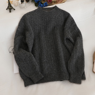 Női alkalmi pulóver O-nyakkal, hat színben