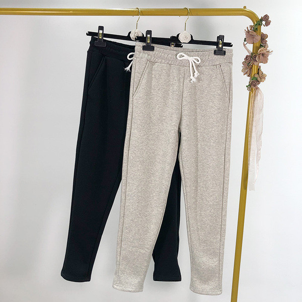 Αθλητικά παντελόνια με ελαστική μέση και κορδόνια σε δύο χρώματα