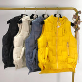 Casual γυναικείο γιλέκο με φερμουάρ σε τέσσερα χρώματα