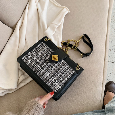 Modern női táska három színben lánccal