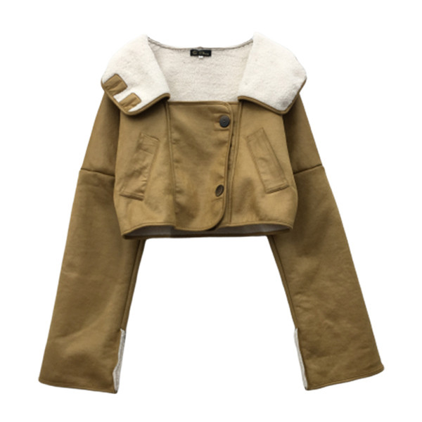 Geaca de dama moderna din piele intoarsa ecologica cu captuseala moale in mai multe culori