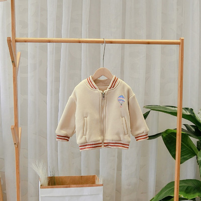 Modern gyerek pulóver fiúknak cipzárral és rátéttel