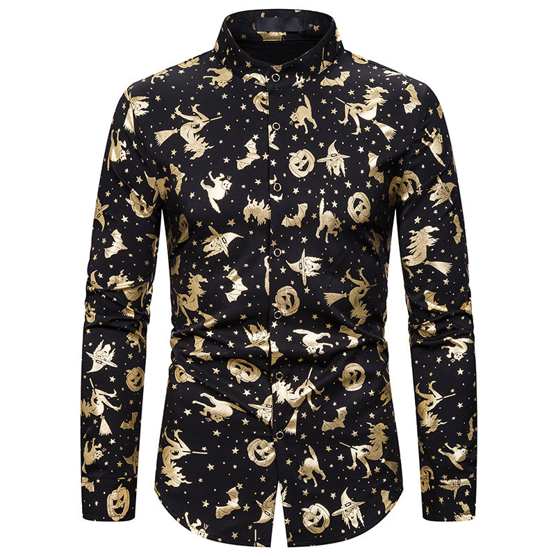 Férfi ing alacsony gallérral, három színben és gombokkal