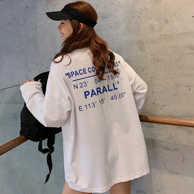 Női blúz széles modell, több színben felirattal