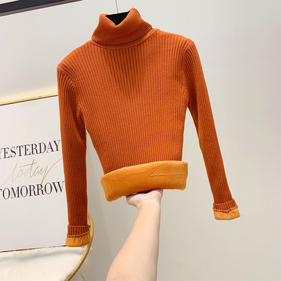 Pulover de dama cu guler inalt in mai multe culori