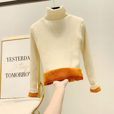 Pulover de dama cu guler inalt in mai multe culori