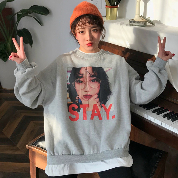 Casual γυναικεία μπλούζα φαρδύ μοντέλο με εφαρμογή