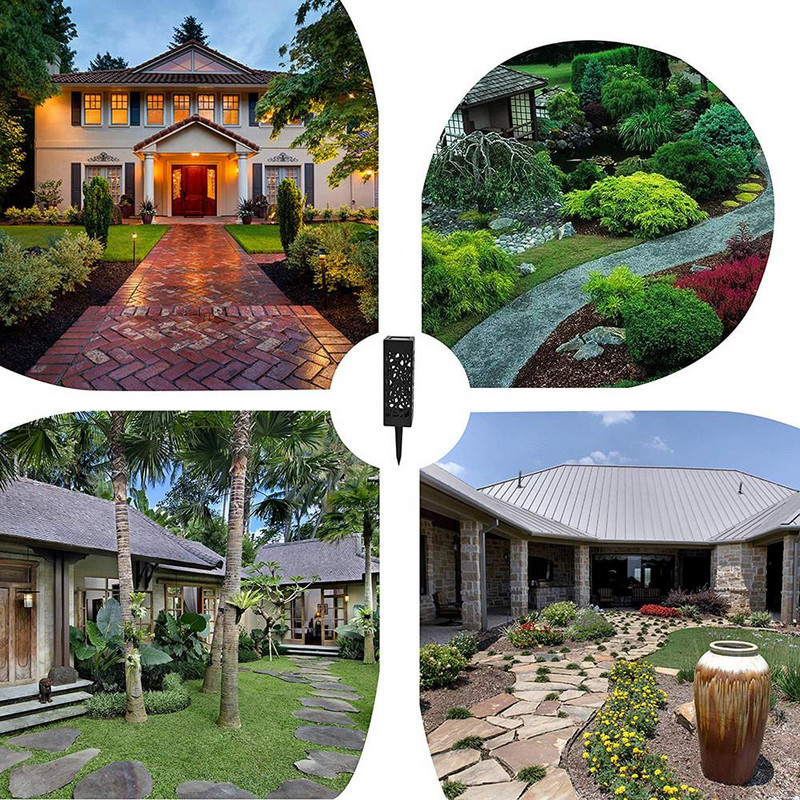 Set de patru lămpi de grădină LED rezistente la apă