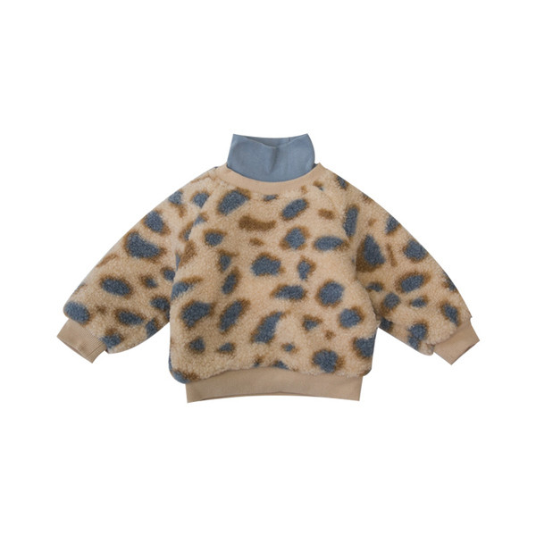 Νέο μοντέλο παιδικό πουλόβερ με ζωικό μοτίβο σε καφέ και μπεζ χρώμα