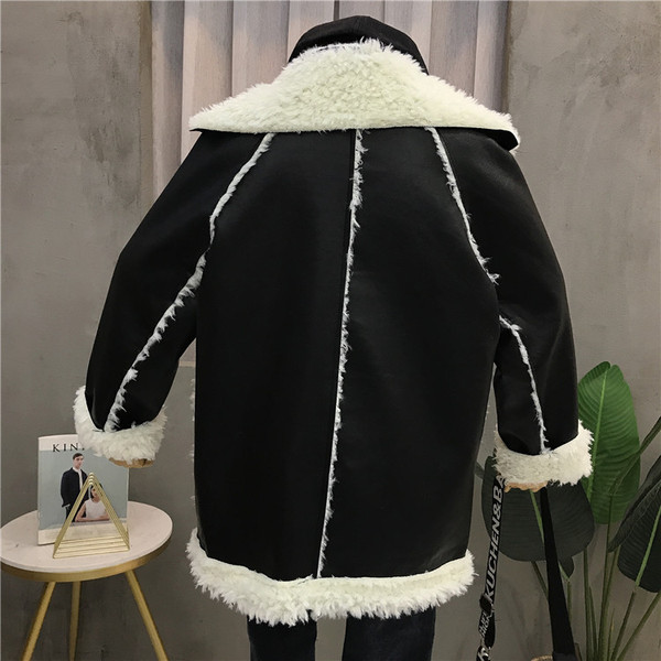 Modern női bőrkabát zsebekkel, három színben